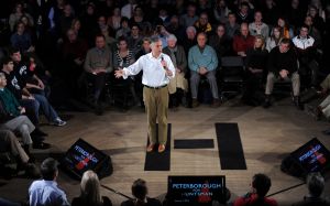 Jon Huntsman campaigning in New Hampshire